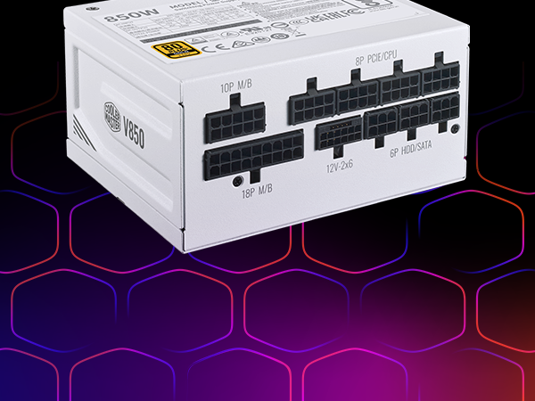 Cooler Master V850 SFX Gold 850W Fully Modular Power Supply White