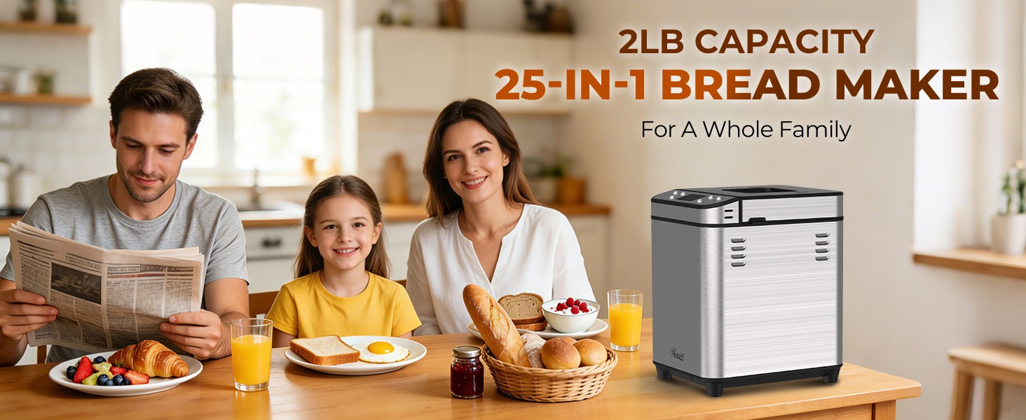 Rosewill 25-in-1 Automatic Bread Maker Machine
