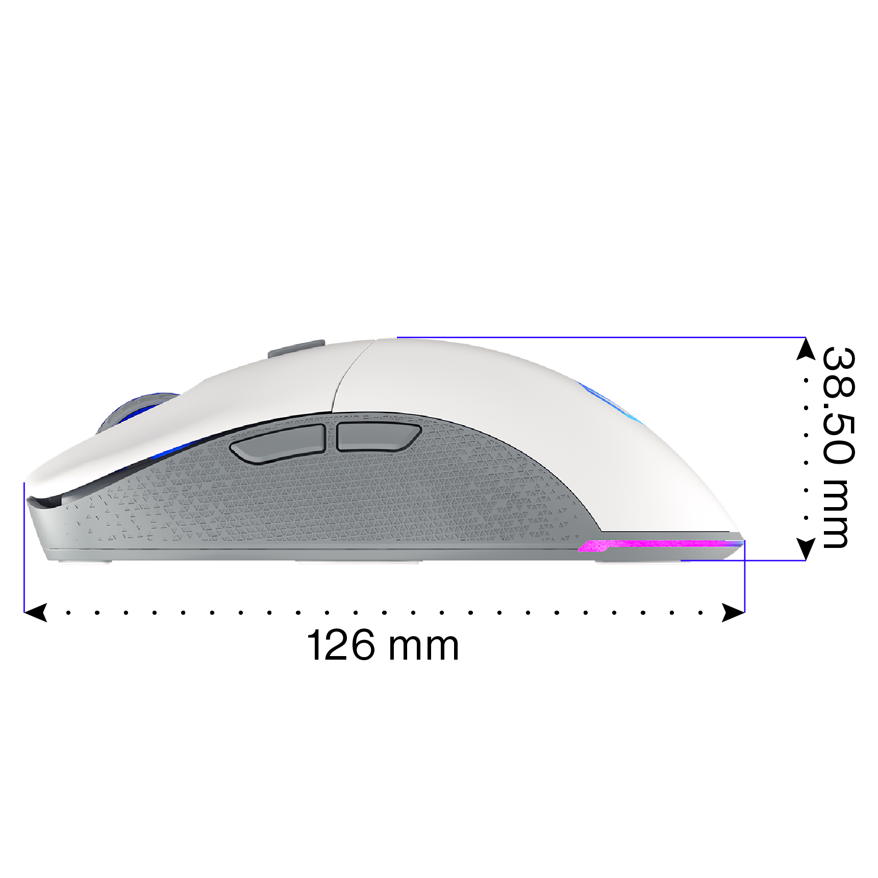 white gaming mouse