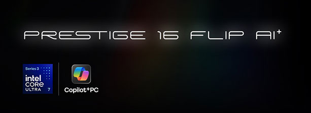 MSI Prestige 16 Flip AI+ C3M Touchscreen Laptop