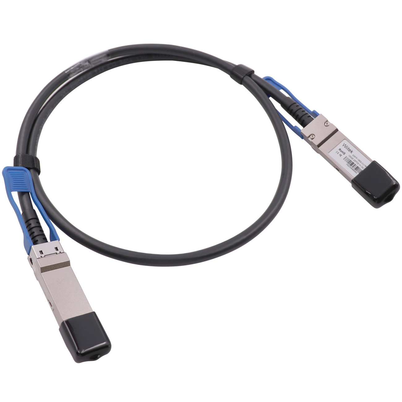 100GbE QSFP28 DAC Twinax Cable, 1 Meter 100GBASE-CR QSFP28 to QSFP28 Passive Copper Cable, Compatibl