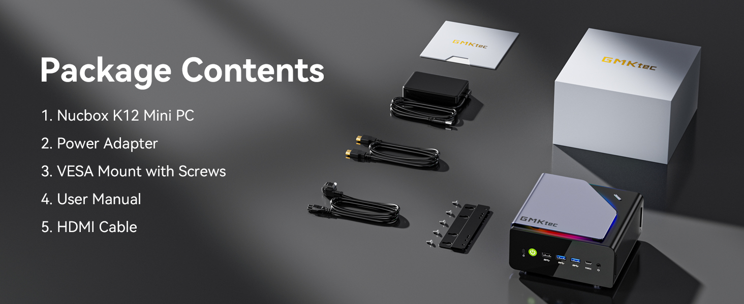 K12 Mini PC Package Contents
