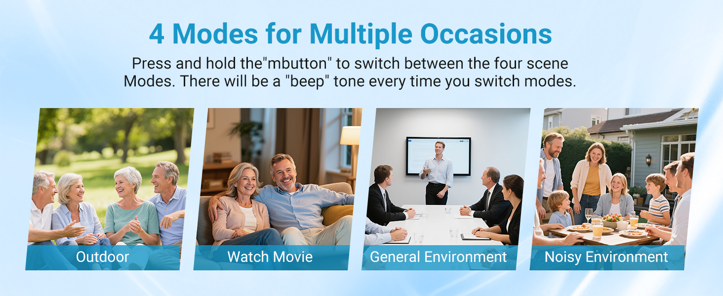 4 Modes for Multiple Occasions