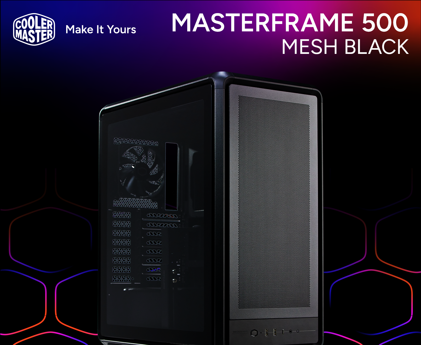 Cooler Master MasterFrame 500 Mesh Black ATX Mid-Tower PC Case