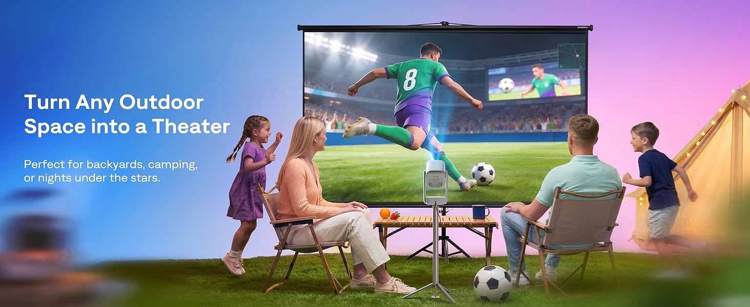 Aurzen EAZZE D1R air Roku TV Smart Projector