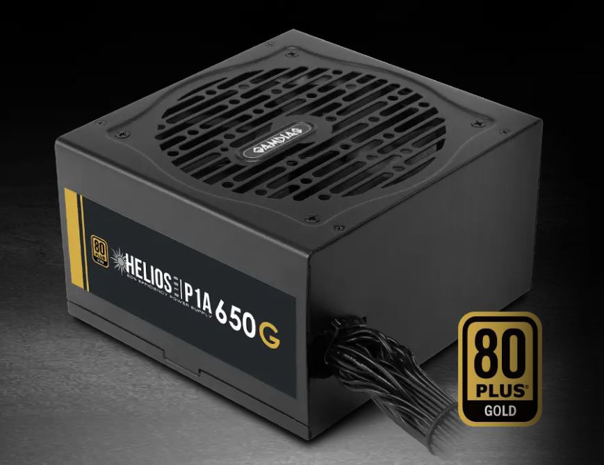 GAMDIAS ATLAS E5M GPU-Airflow Micro-ATX Case & HELIOS P1-650G 650W 80+ Gold PSU Combo Starter Kit