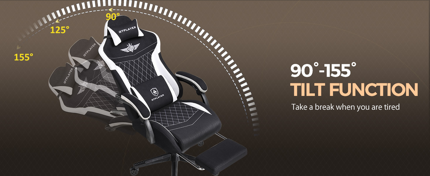 Gaming Chair with Footrest