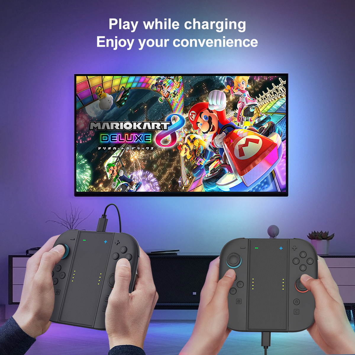 Play while charging-Enjoy your convenience