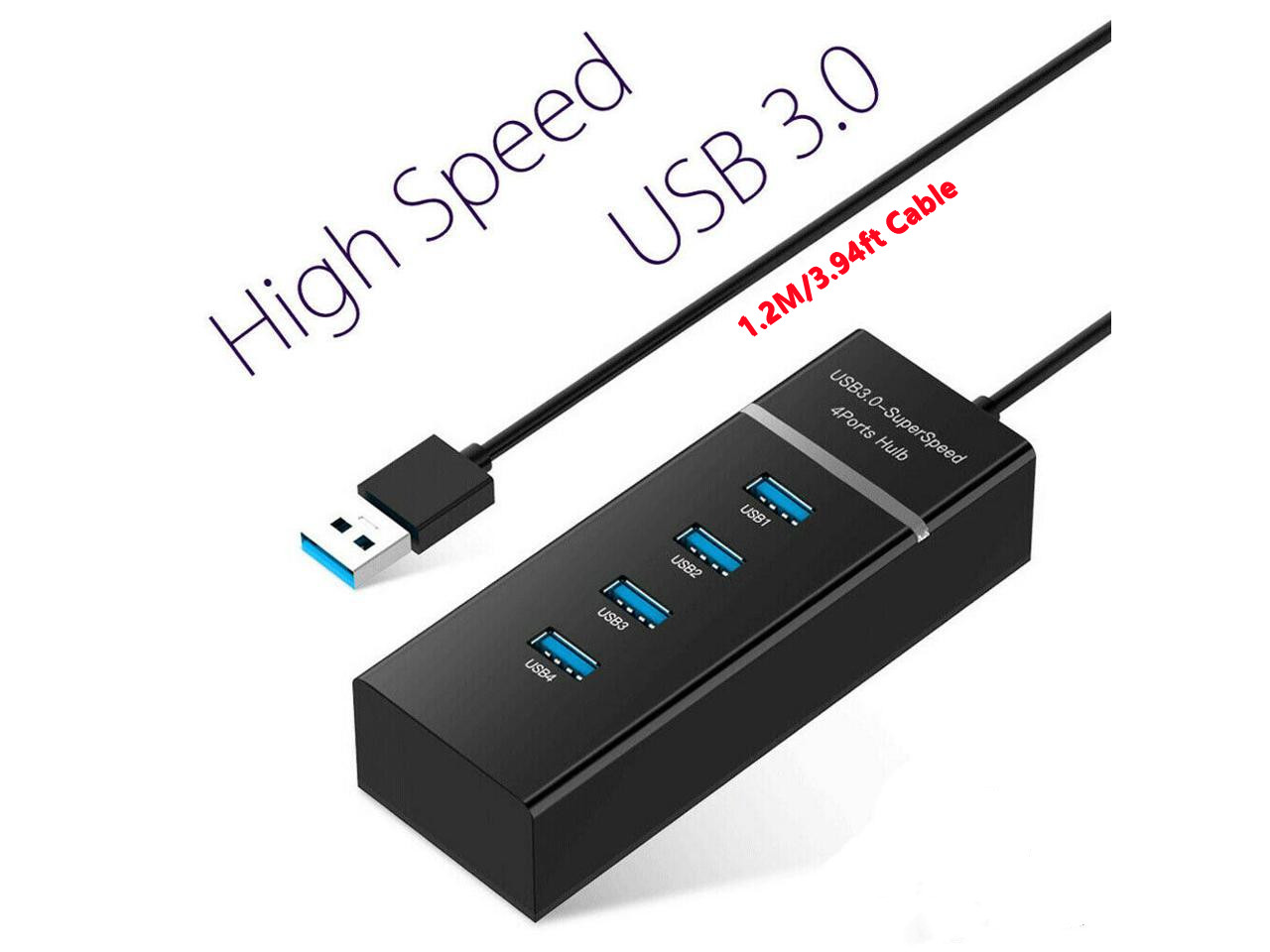NeweggBusiness - BENFEI 4-Port USB 3.0 Hub Ultra-Slim USB 3.0 Hub
