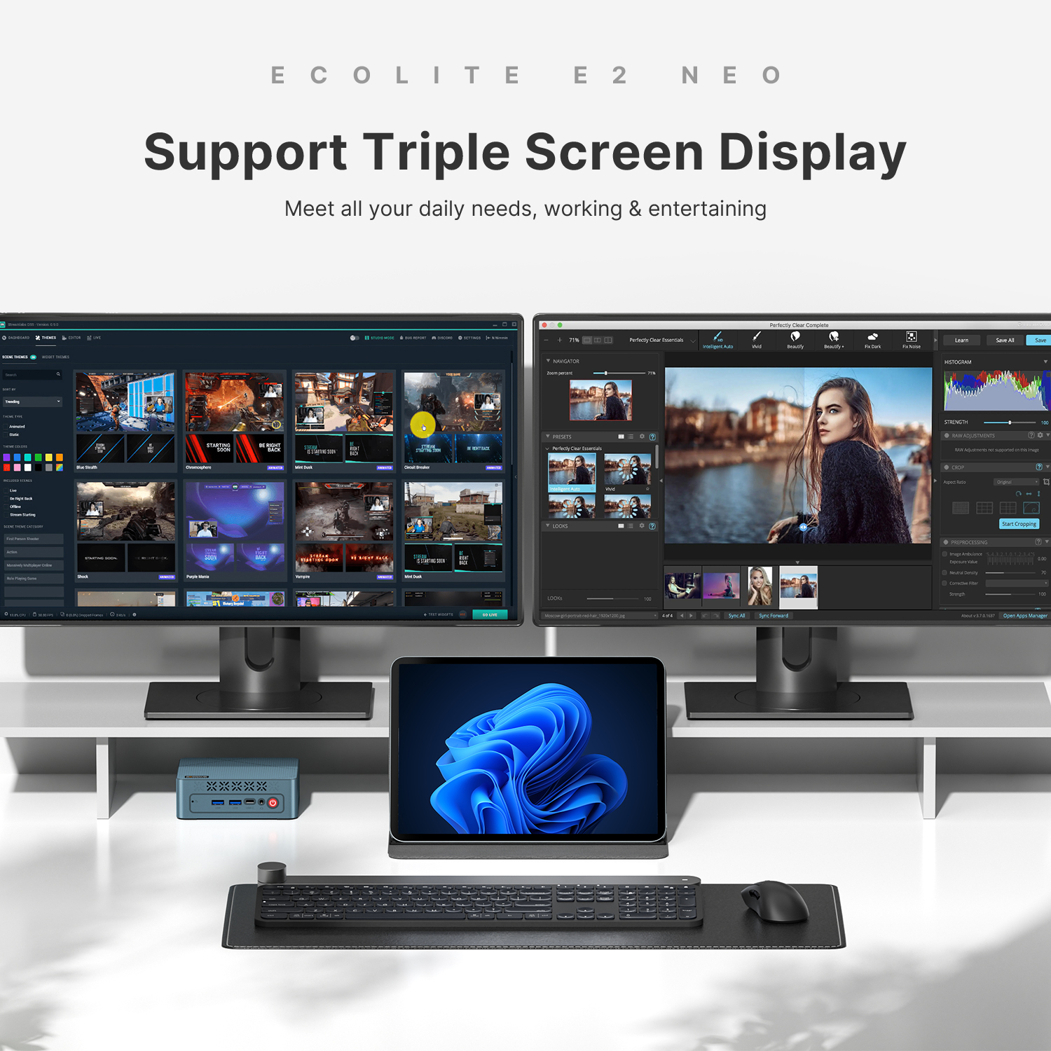 Support Triple Screen Display