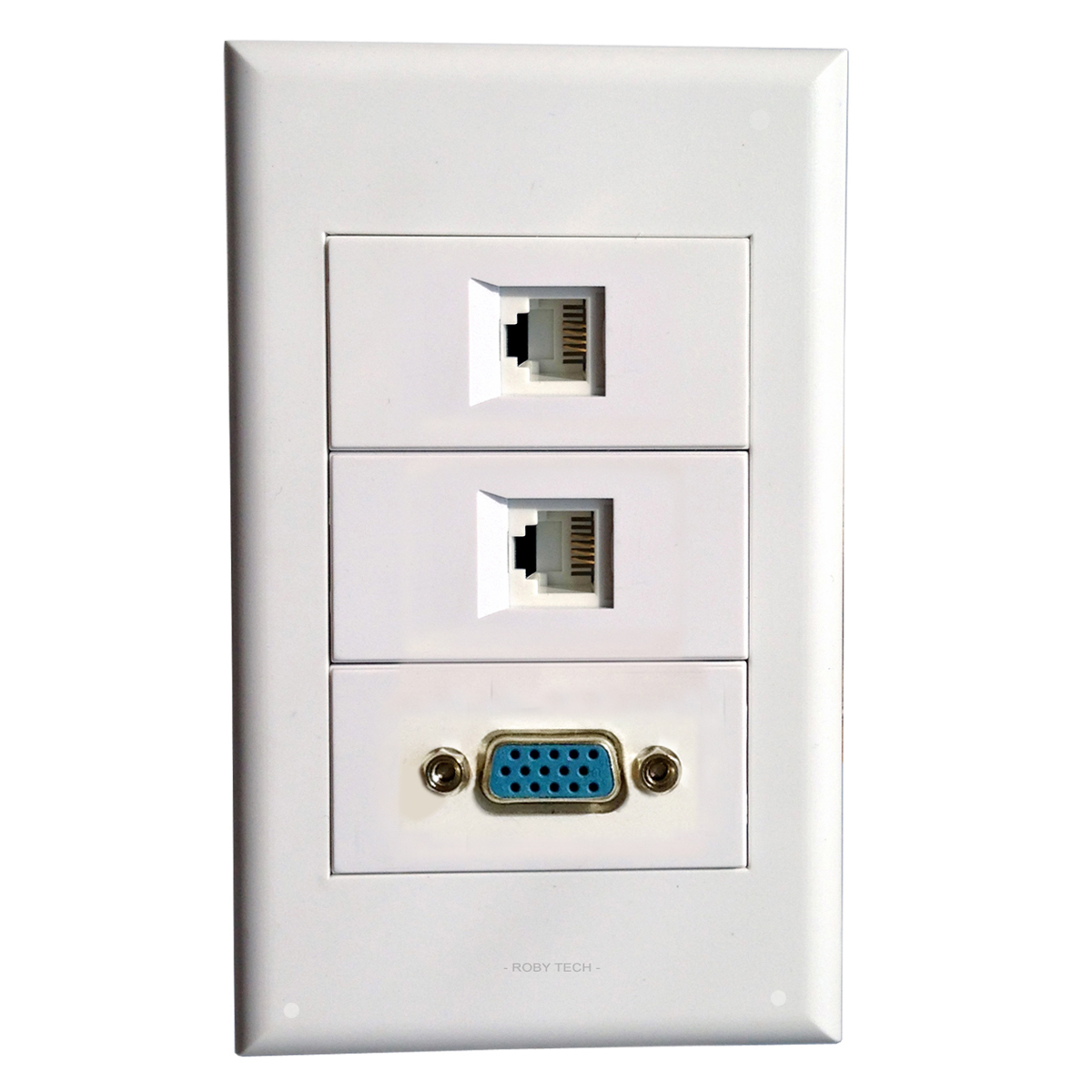 RJ11 VGA Wall Plate