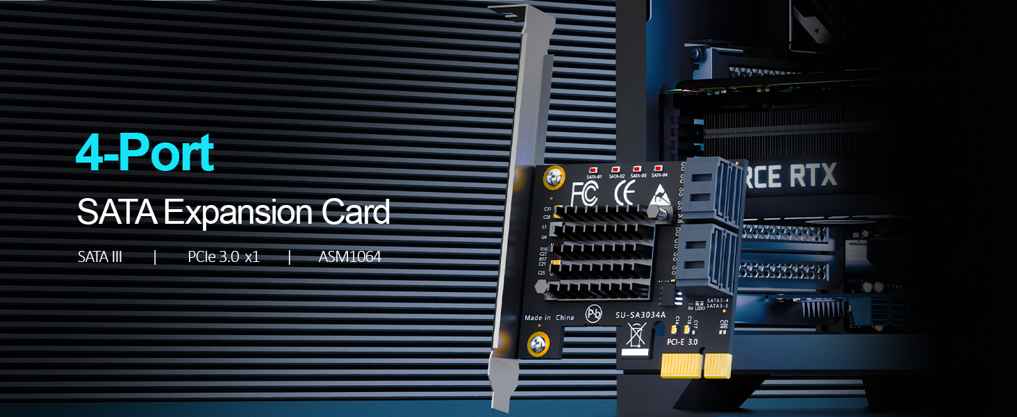 4 port pcie sata adapter