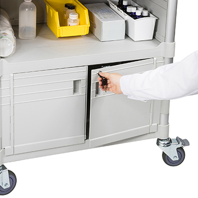 lockable medical cart