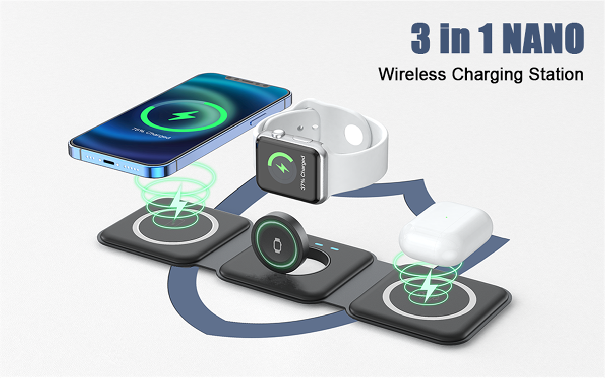 Atlanta Braves 3-In-1 Wireless Charger