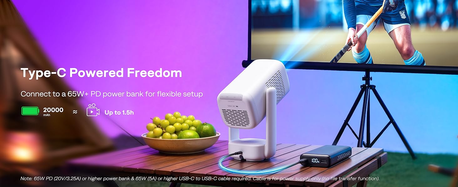 Aurzen EAZZE D1R air Roku TV Smart Projector