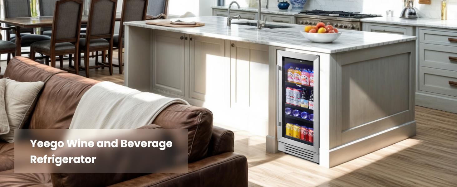 Yeego 15 Inch Beverage Refrigerator