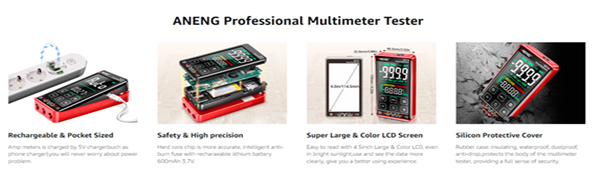Smart Touch ScreenRechargeable Multimeter