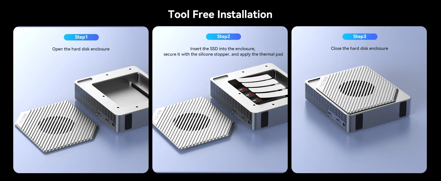 Tool Free Installation
