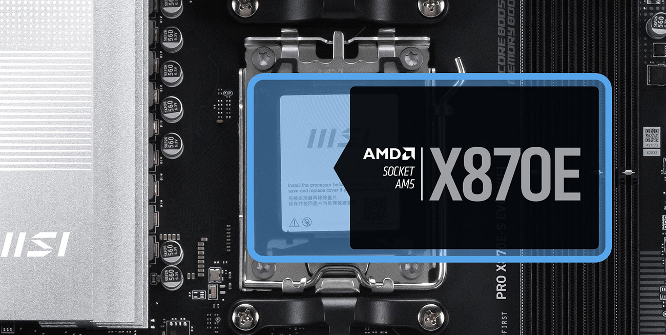 MSI PRO X870E-S EVO WIFI ATX AM5 Motherboard