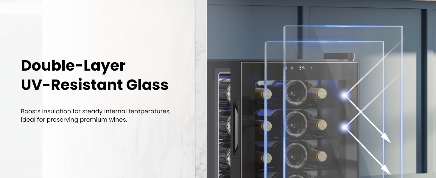 double-layer glass door