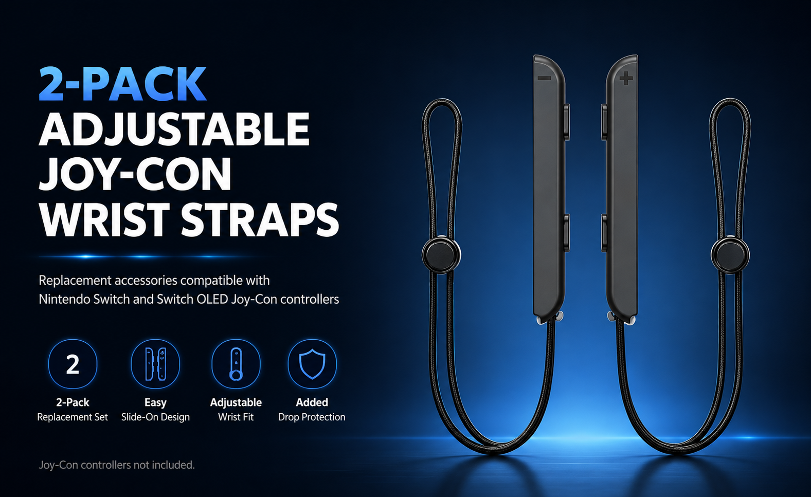 Joy-Con Wrist Straps, Nintendo Switch Wrist Strap, Switch OLED Wrist Strap