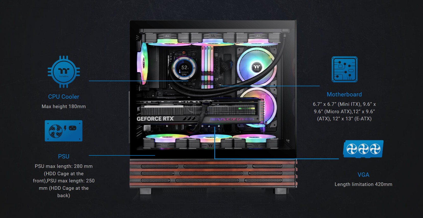 Thermaltake View 270 Plus WS ARGB Case