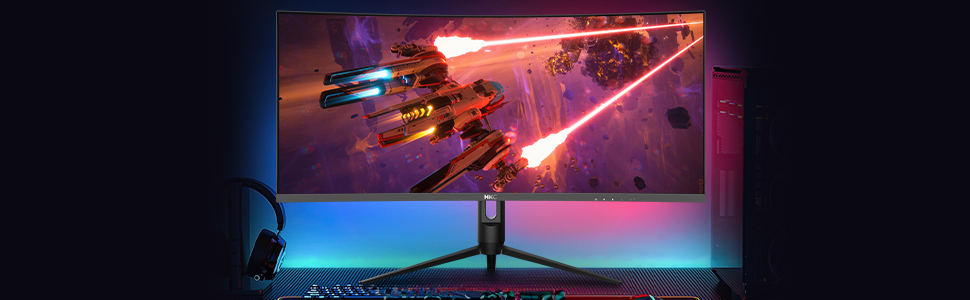 HKC CG345UK Curved Gaming Computer Monitor