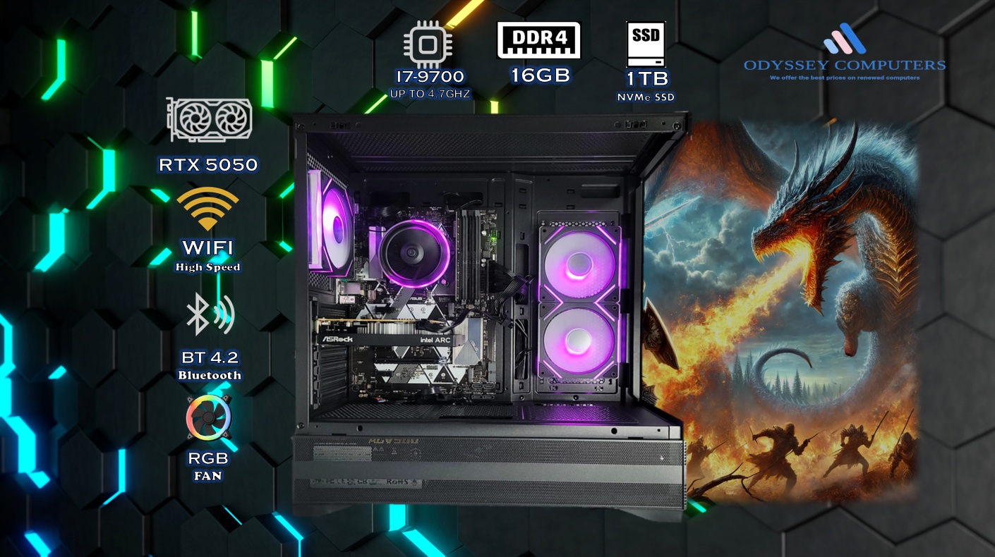 BLACK WIDOW GAMING PC RTX 5050 SPECS