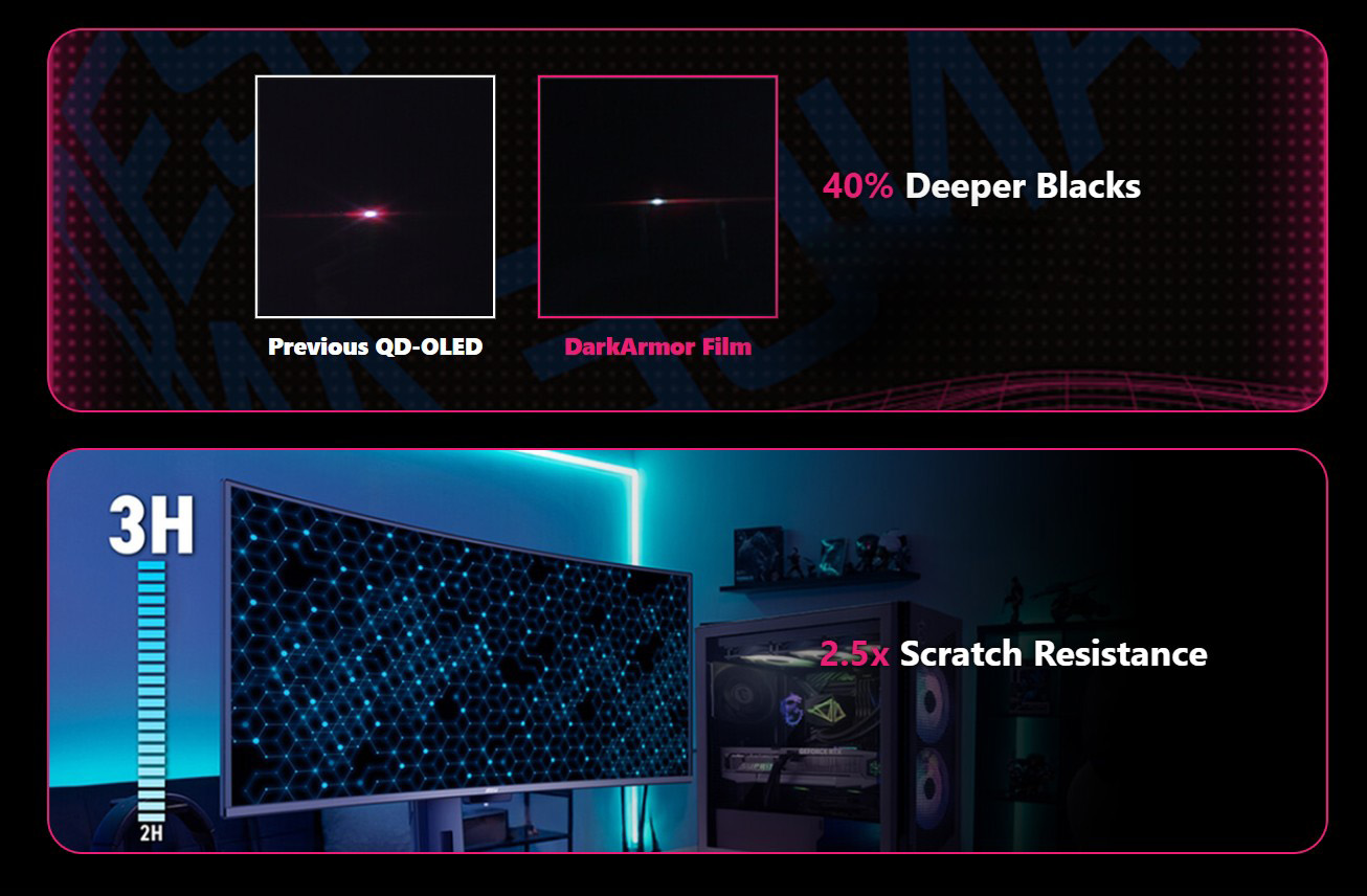 MSI MPG 341CQR QD-OLED X36 Curved Gaming Monitor