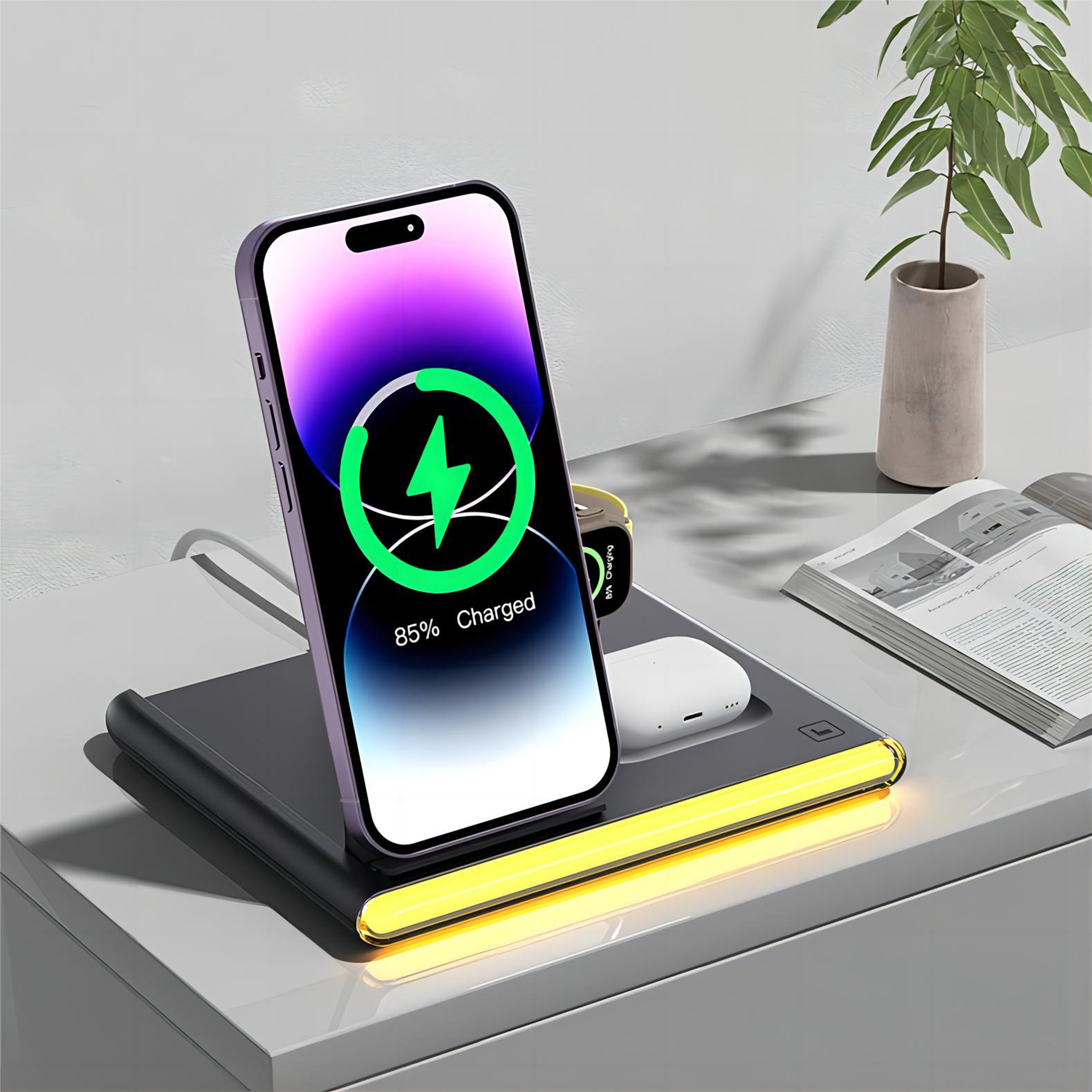 4 in 1 Fast Charing Wireless Charger
