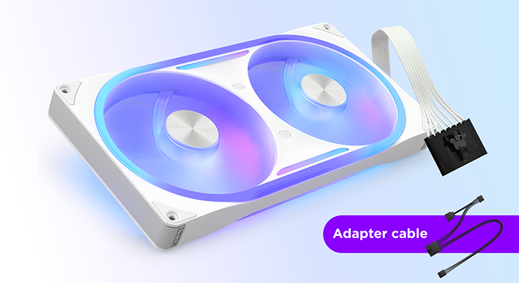 NZXT F120U/F140U/F360U/F420U Ultra RGB Case Black/White fans 
