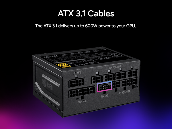 Cooler Master V850 SFX Gold Full Modular Power Supply Black