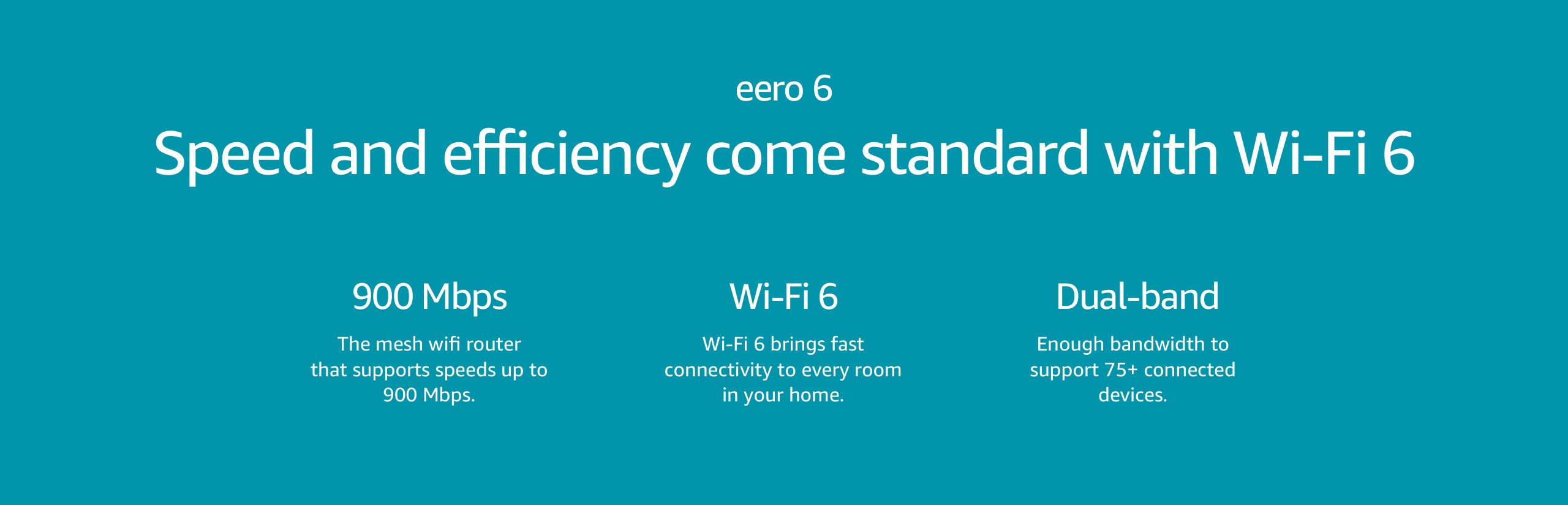 eero 6 AX1800 Dual-Band Mesh Wi-Fi 6 System