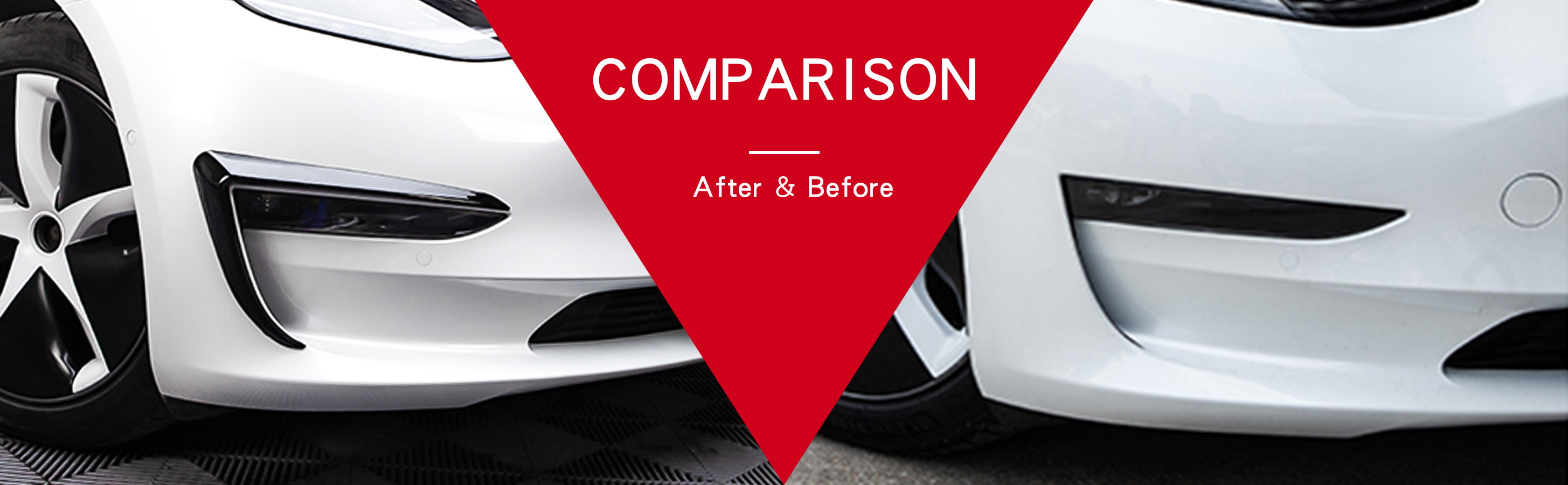 Fog Lamp Frame Blade Trim Eyebrow Spoiler