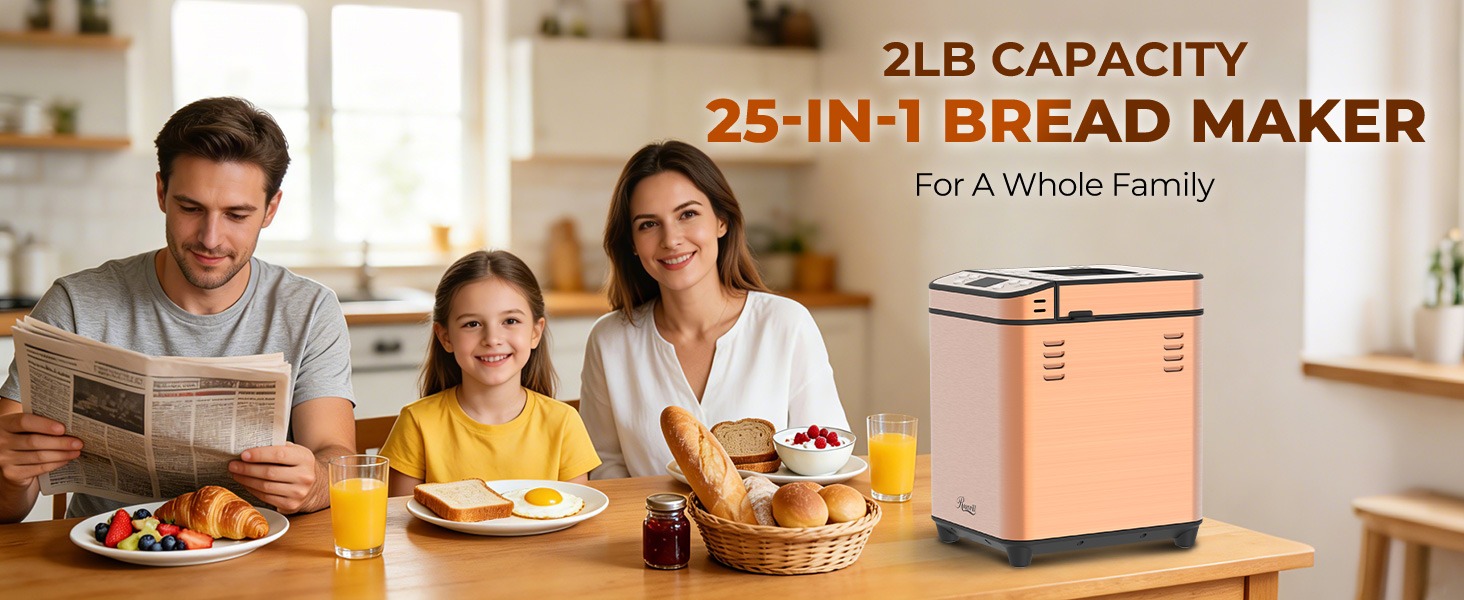 Rosewill 25-in-1 Automatic Bread Maker Machine