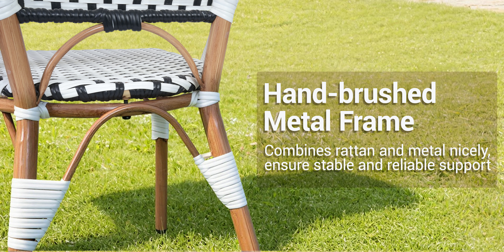 Hand-brushed Metal Frame