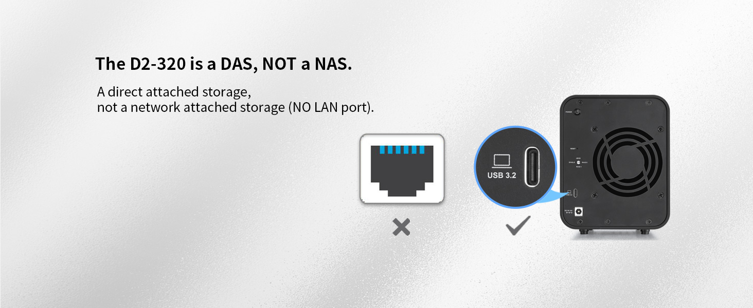 A DAS, NOT a NAS