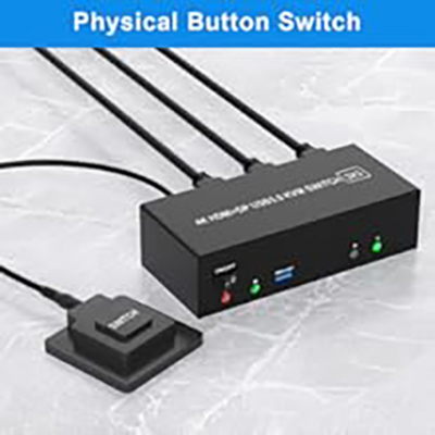 Wired Remote Control Supports wired remote switching for easy cable management, you can switch direc