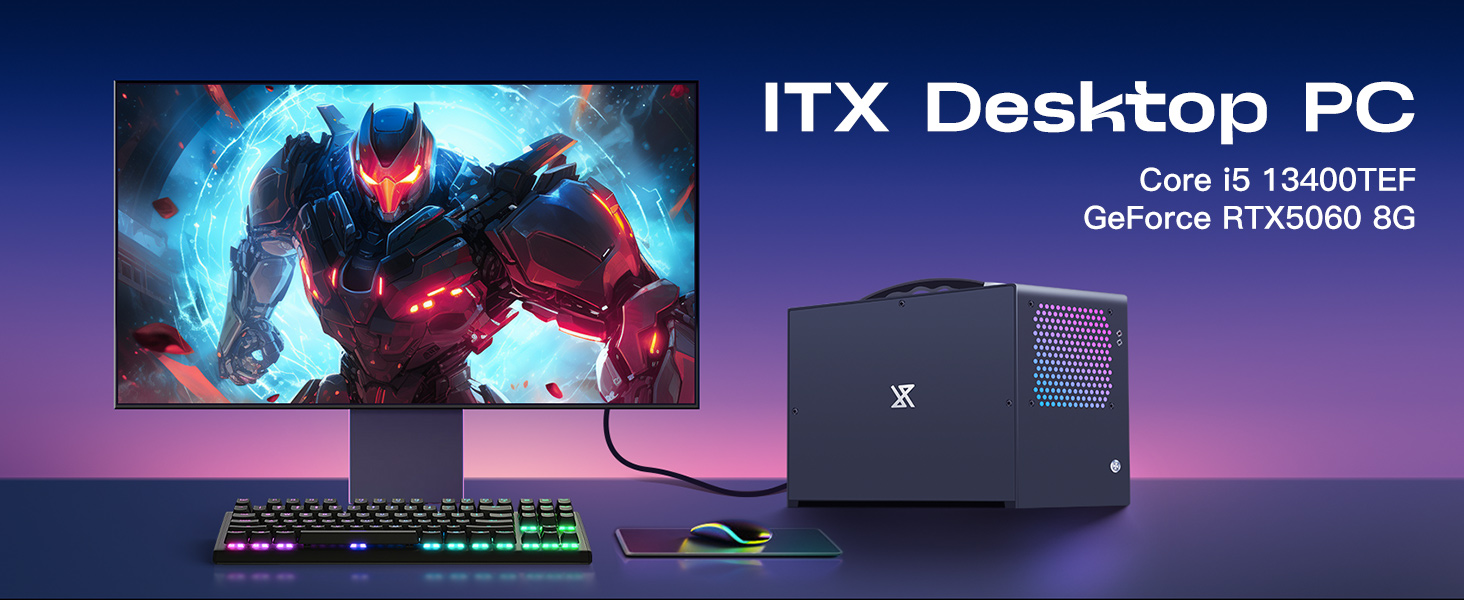 Cheap Mini Gaming PC ITX Tower Desktop Computers Windows 11 Prebuilt SSD NAS Computadora De Escritor