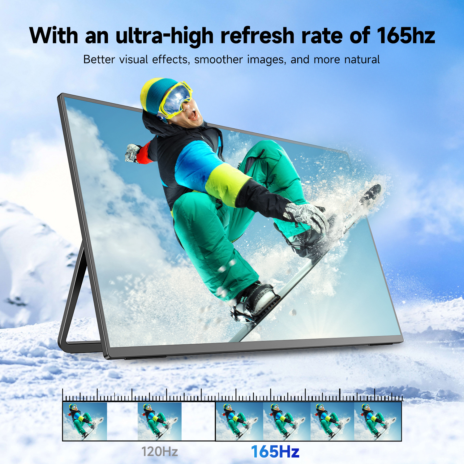 2K 165Hz Touchscreen Portable Monitor