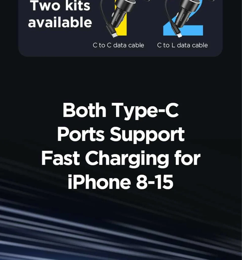 PISEN TP-C79 60W Multi-port Fast Charging Car Charger