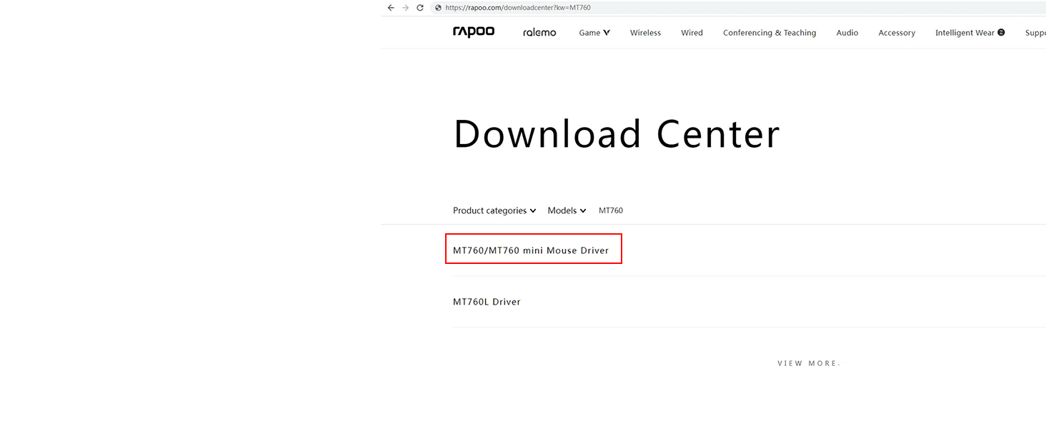 Step 1 - Download the mouse driver