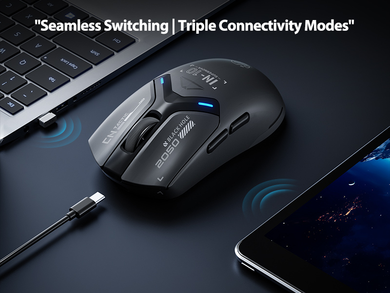 Weighing only 60g, this featherlight mouse reduces hand fatigue during marathon office tasks or quic