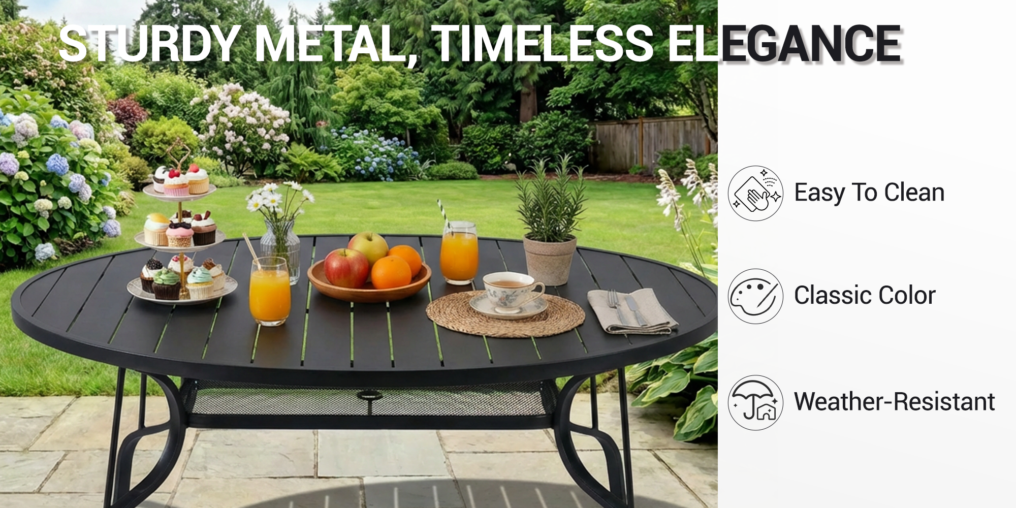 STURDY METAL, TIMELESS ELEGANCE