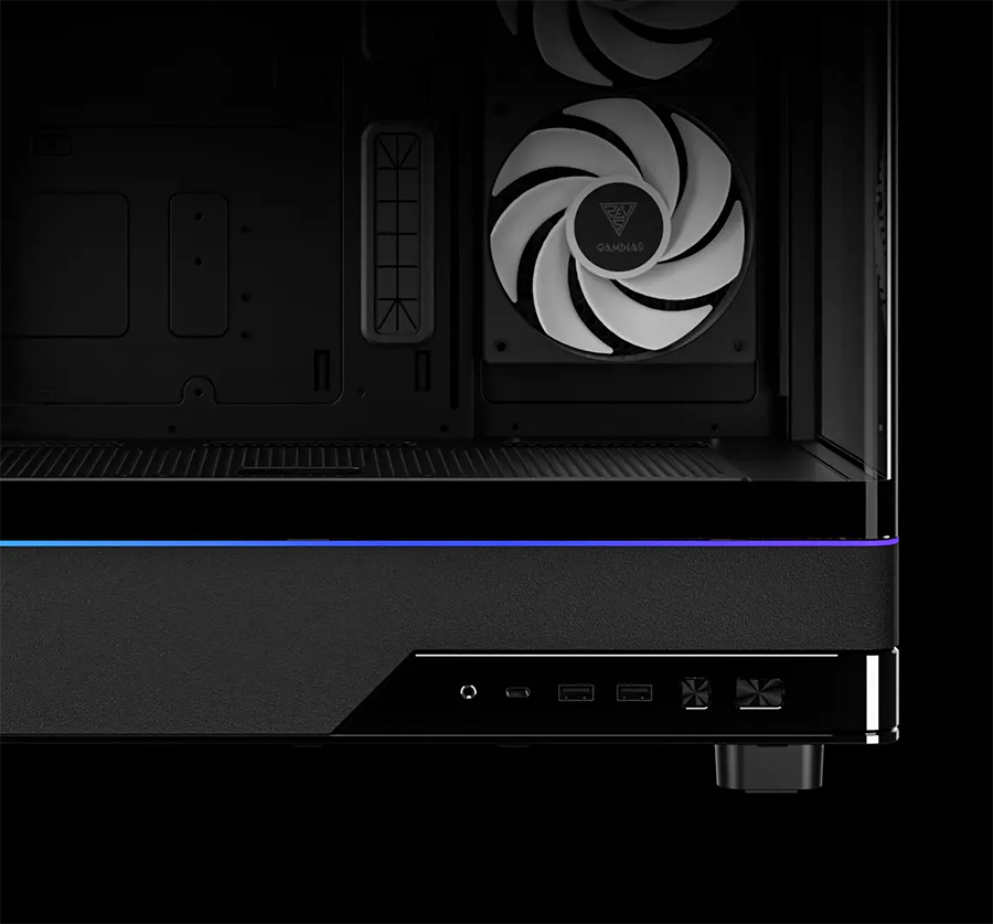 Gamdias ATLAS M5 CG Black ATX Mid Tower Computer Case