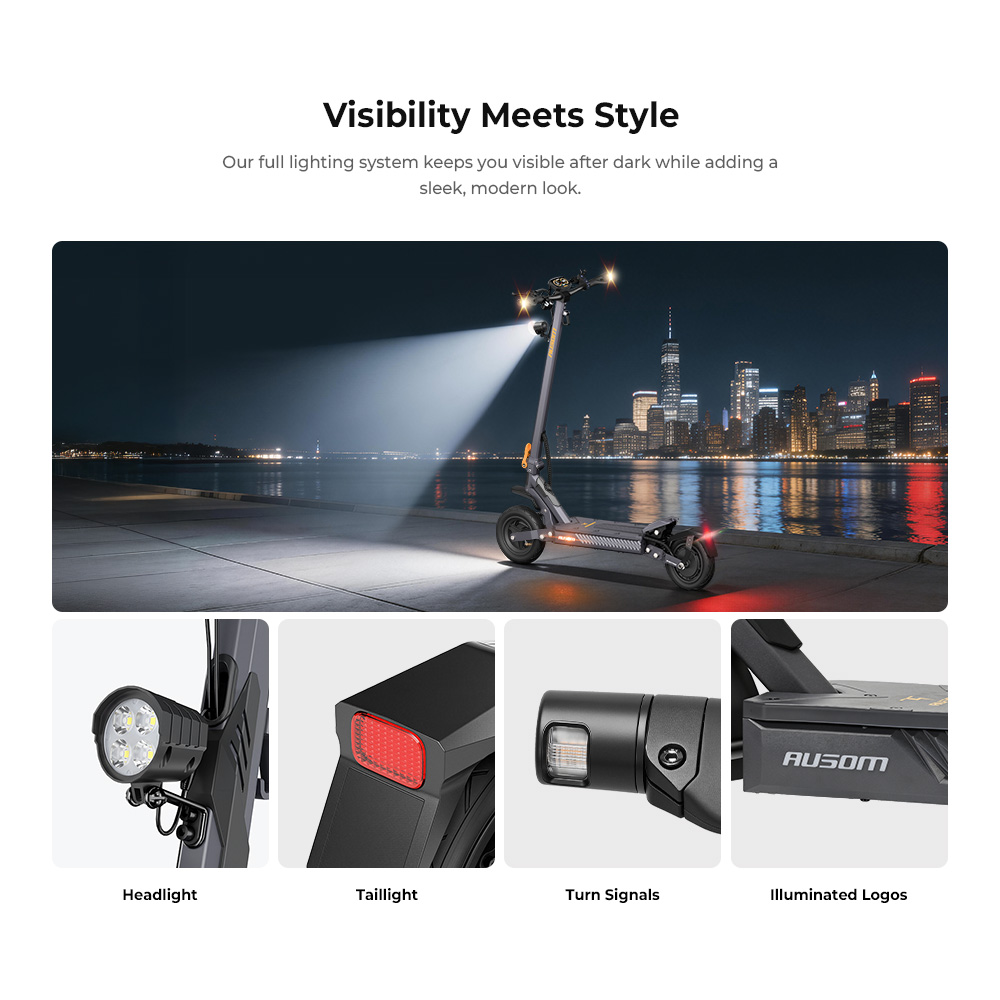 Ausom Gosoul 2 1100W Foldable Electric Scooter