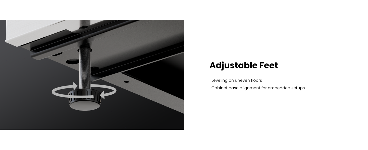adjustable feet