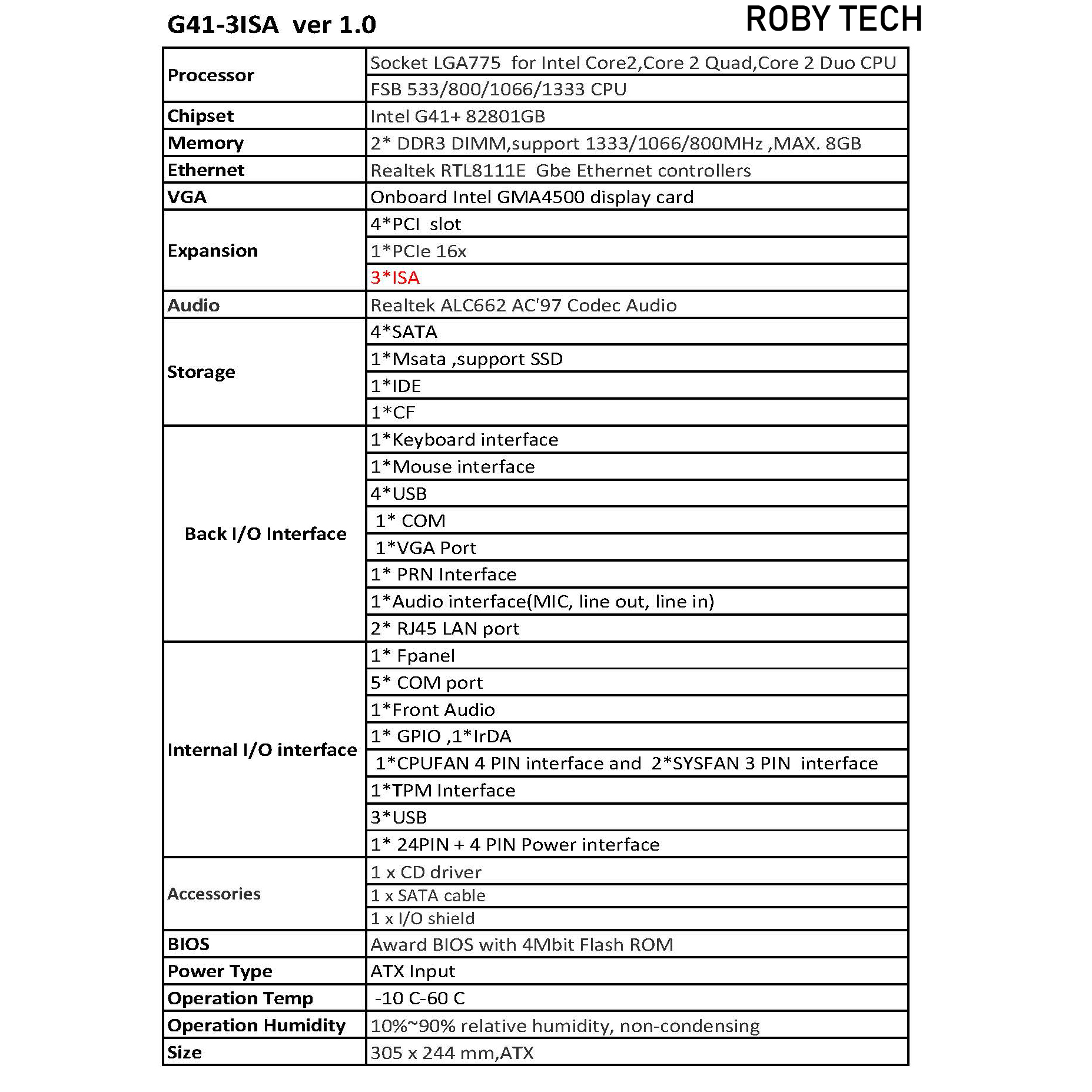 G41 MOTHERBOARD