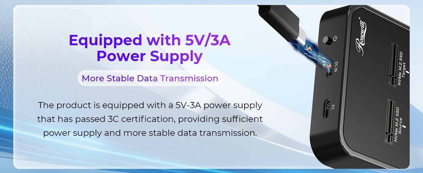 Rosewill RS-N2-CLE M.2 NVMe Cloner + Eraser