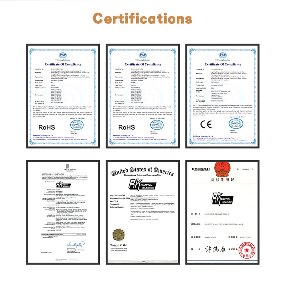 certifications